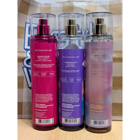 Bath & Body Works Perfect Pink Cotton Candy Clouds Pastel Skies FFM Collection - Picture 2 of 8
